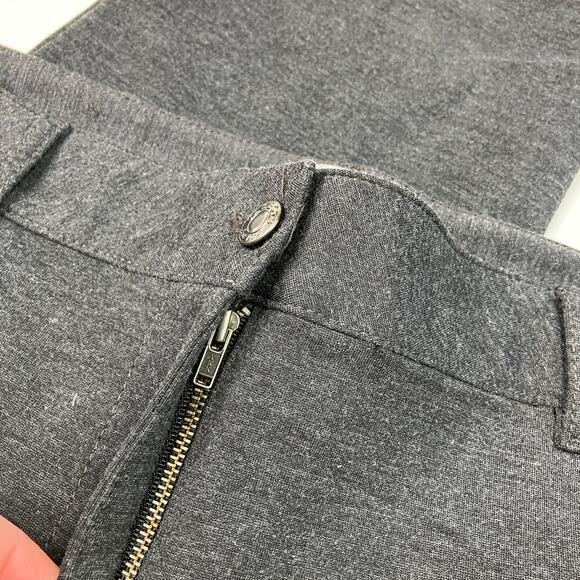 Talbots Petites | Signature Heather Gray Straight Leg Pants Polyester Blend 14P - Picture 4 of 7